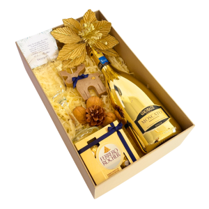 Caja de Regalo Brindis de Lujo – Giacobazzi Gold 750 ml