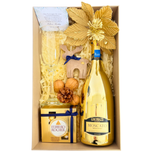 Caja de Regalo Brindis de Lujo – Giacobazzi Gold 750 ml