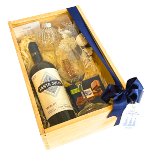 Caja de regalo Azul Encantado – Santa Julia Malbec 750 ml