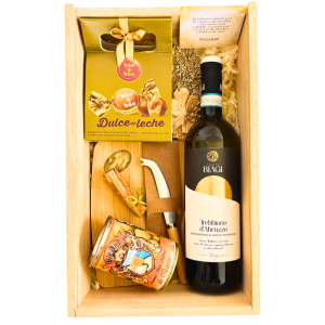 Caja de regalo Espíritu Gourmet 1 – Biagi Trebbiano 750 ml